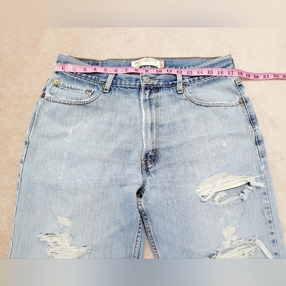 LEVI'S 550 Relaxed Fit Distressed Denim Jeans 100% Cotton Size 36x30 Unisex - Picture 4 of 12